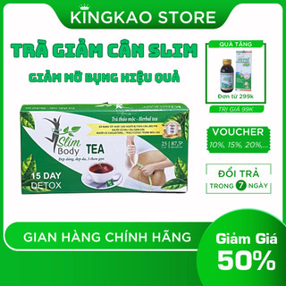 Slim Body Tea Trà giảm cân Kingkao - Giảm cân siêu tốc Giảm mỡ bụng dưới Giảm mỡ đùi Giảm mỡ bắp tay Giảm cân sau sinh