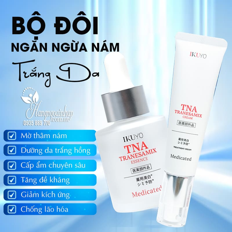 Măng tây baby - Bộ đôi mờ Nám, tàn nhang TNA Tranesamix - Nhật Bản