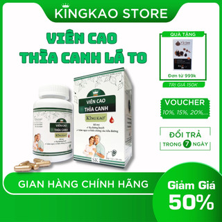 Viên uống giảm đường huyết KINGKAO chiết xuất dây thìa canh - Hỗ trợ Tiểu đường Đường huyết cao Giải độc gan Mỡ máu cao
