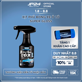 Chai xịt phủ bóng sơn xe ô tô Super Gloss JP24 300ml - Nhật bản