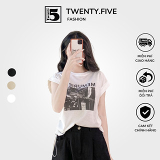 Aó thun cổ 2 phân Twenty.5 - , có dây rút 2 bên sườn freesize chọn màu phù hợp 4818