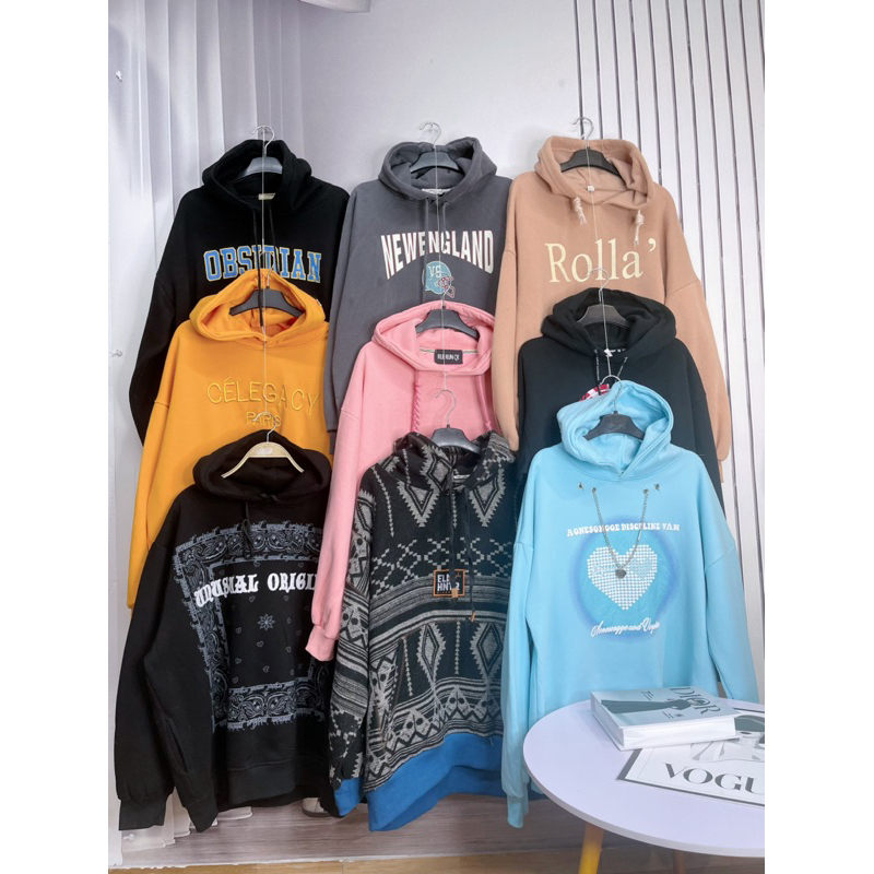 Nỉ mũ, nỉ hoôdie chất nỉ ngoại lót nhung