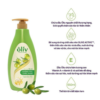 Dầu gội ôliv dưỡng tóc chắc khỏe hương oliu 650ml
