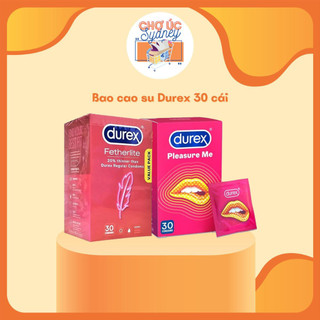 Bao cao su Durex loại Pleasuremax và Fetherlite Ultima hộp 30 chiếc