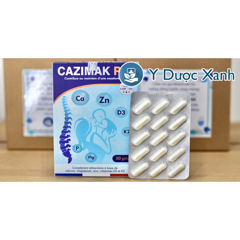 Mua  CAZIMAK PRO, 30 viên, Viên uống bổ sung canxi cho bà bầu - Y Dược Xanh