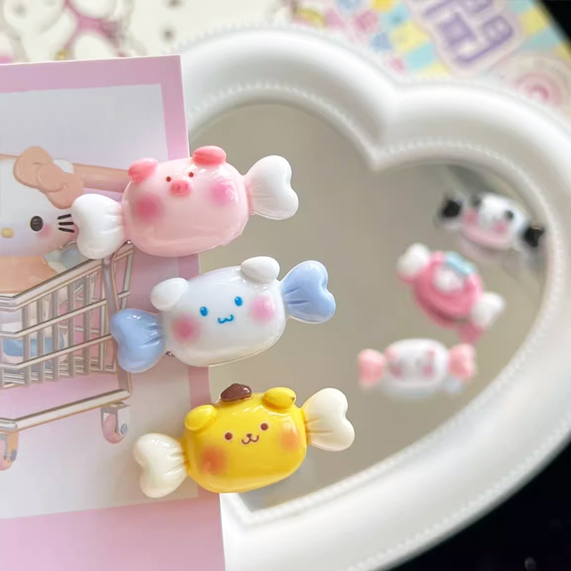 Miumiua🔮SANRIO Kẹp Tóc Hình Ngôi Sao / Trái Tim / Phấn Má Hồng mini Dễ Thương 17 Màu Lựa Chọn Phong Cách Nhật Bản