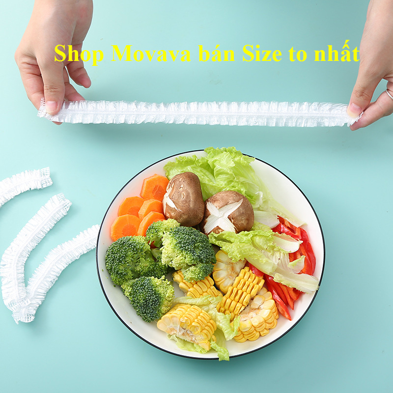 Màng bọc thực phẩm co giãn bo chun có túi gấu size Đại - Movava