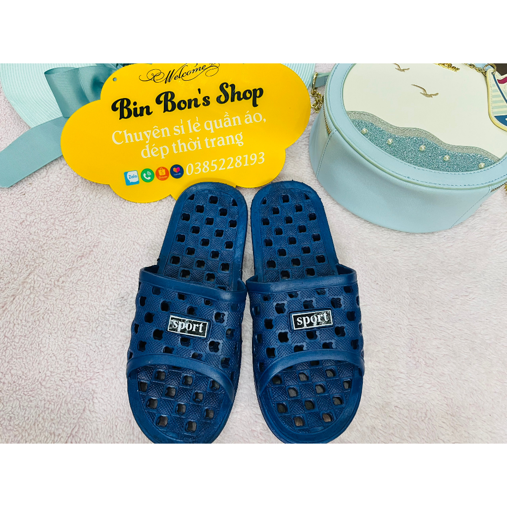 Dép lỗ táo vuông đi trong nhà, văn phòng, nhà tắm 40-43