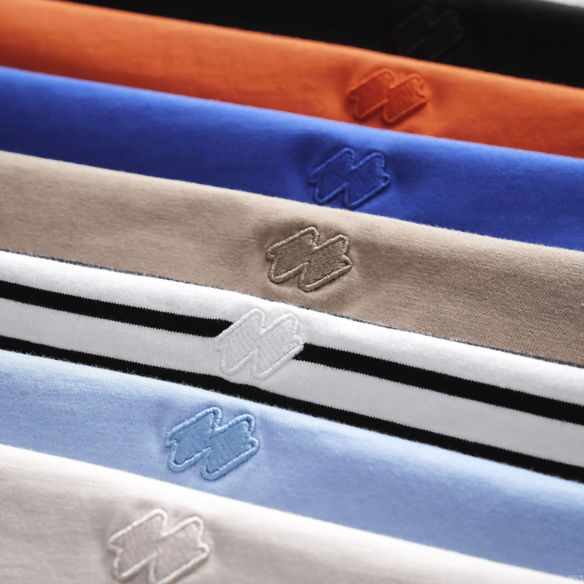 Áo thun nam ICONDENIM Trơn W Logo thêu nổi chất Cotton mềm mại - ATID0253