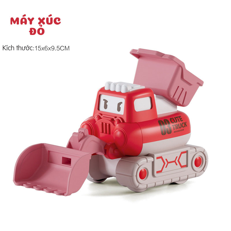 Đồ Chơi Xe Ô Tô Công Trình Xây Dựng Xe Ô Tô Khủng Long Cute Nhấn Cót Cho Bé - 290