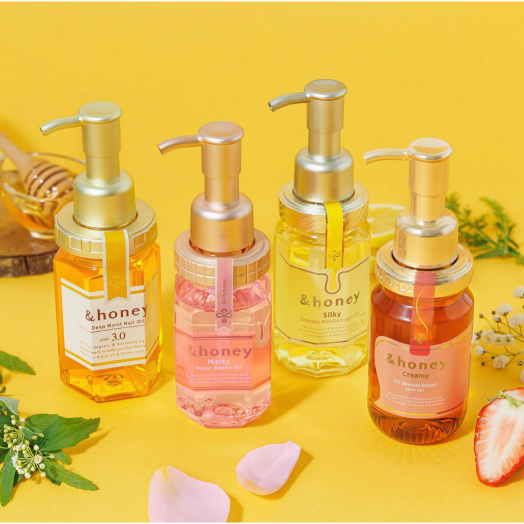 Dầu dưỡng tóc hữu cơ Organic &Honey hair oil 100ml - nội địa Nhật