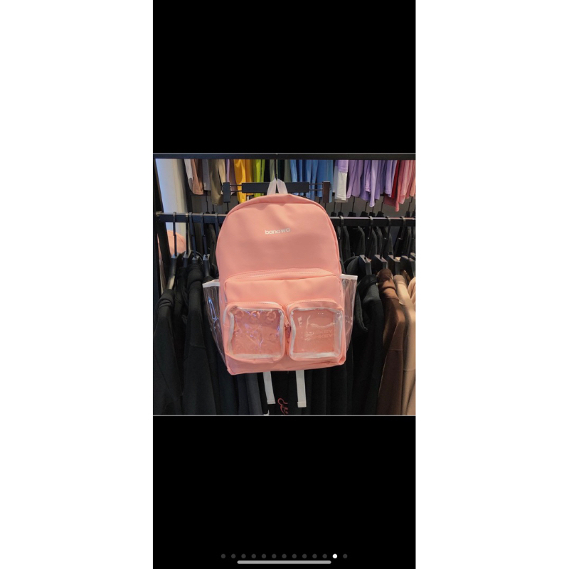 Balo đi học phối mica phong cách Hàn Quốc BANAWA ko