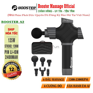  Súng massage giãn cơ cầm tay Booster A2 - công suất 125W massage siêu sâu giảm đau cơ bắp 