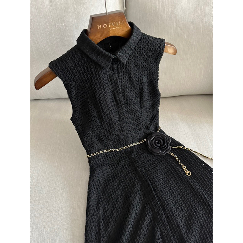 Váy somi ren cổ đức kèm belt Elina