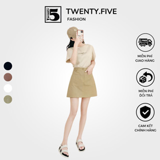 Chân váy chữ A hai túi ốp trước có quần bảo hộ bên trong Twenty.5 -  chọn màu size phù hợp 4781