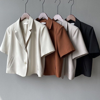 Áo blazer dáng ngắn 5 màu thời trang