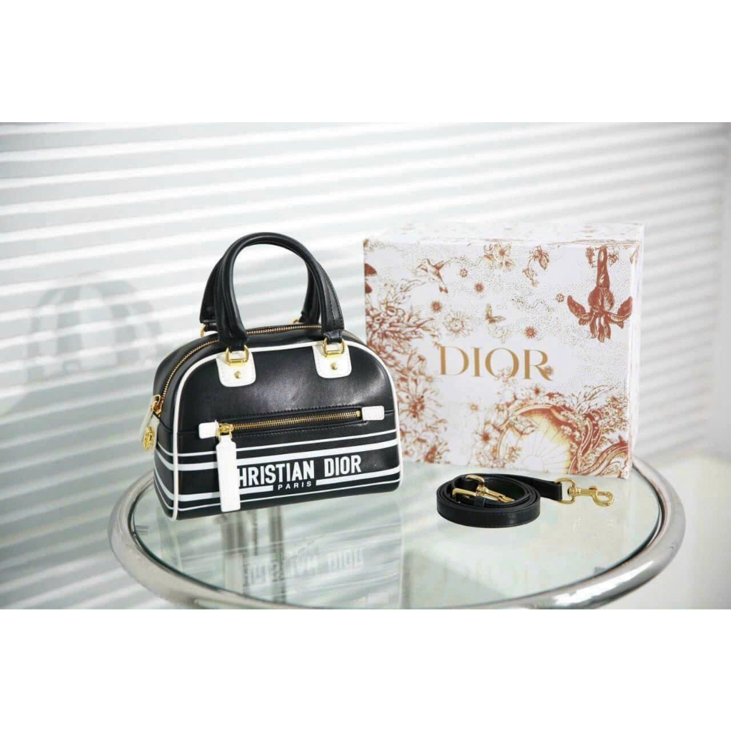 Túi trống Dior Bag cá tính màu trắng - Shop Lynh