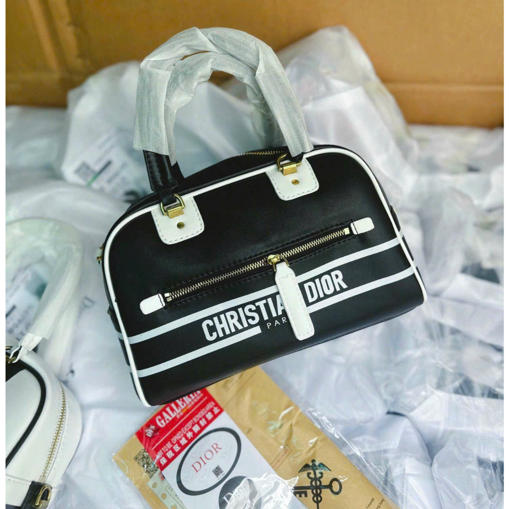 Túi trống Dior Bag cá tính màu trắng - Shop Lynh