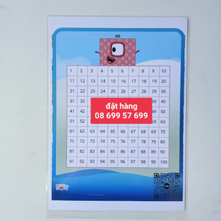 Bảng số đếm 1-100 Number block