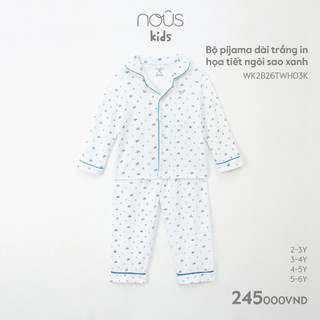 Bộ quần áo Nous dài tay họa tiết đáng yêu nhiều màu sắc cho bé từ 2-3 tuổi đến 5-6 tuổi