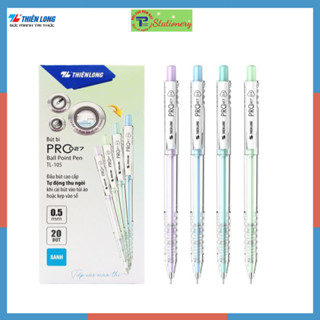 Bút Bi Pro 027 0.5 mm - Thiên Long TL-105 mực xanh, đen, đỏ
