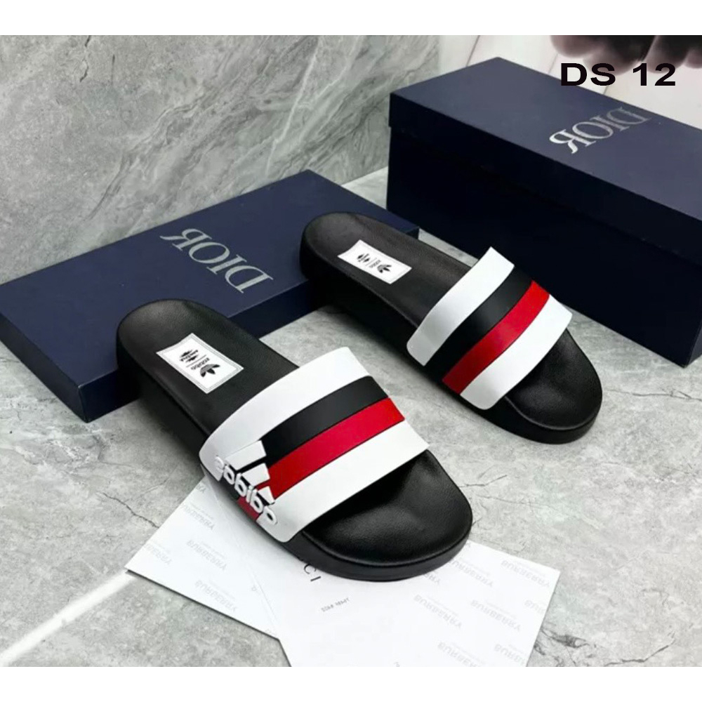 Dép quai ngang dành cho nam nữ, dép lê 3 màu đen trắng . Ảnh + clip thật