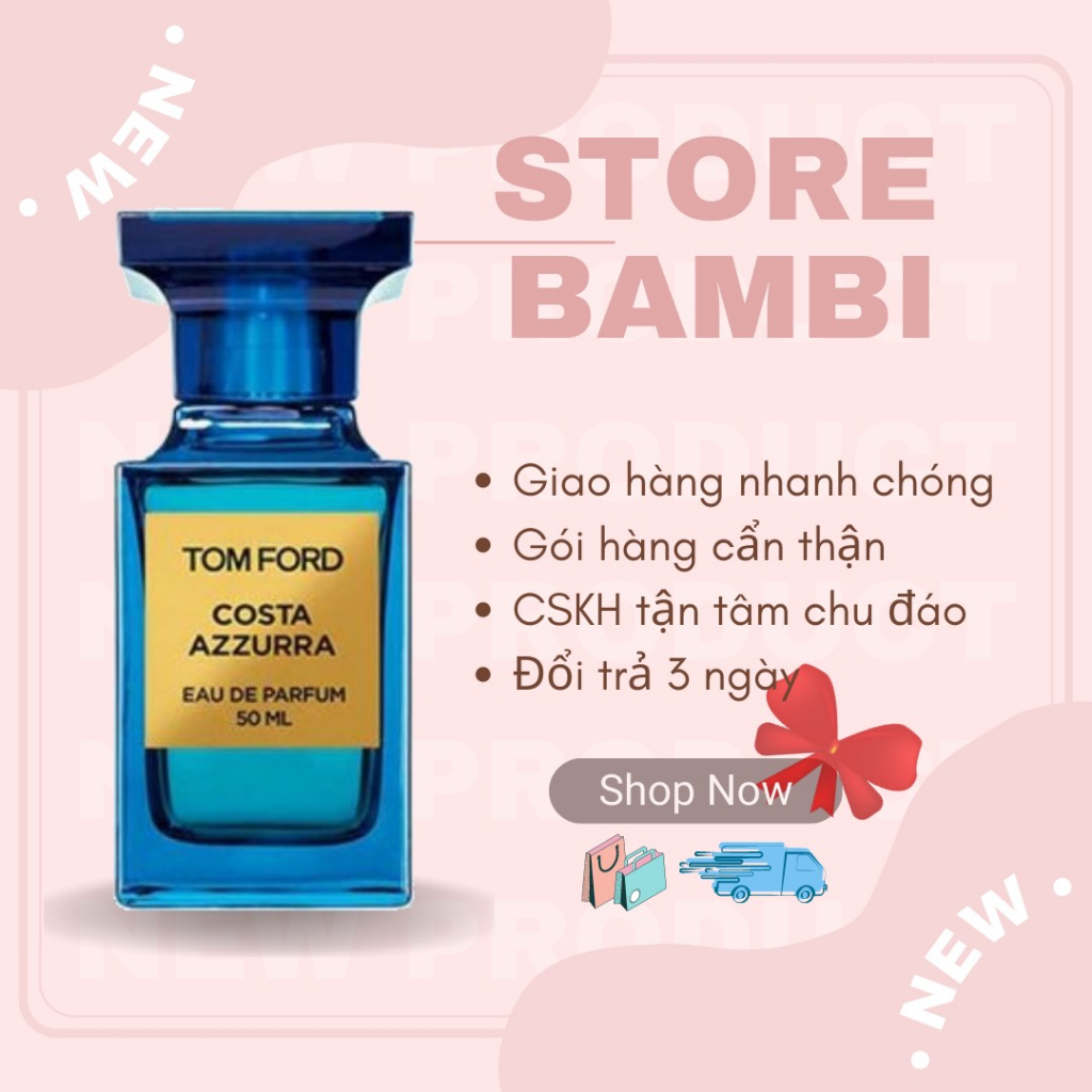 💖 𝘽𝘼𝙈𝘽𝙄 💖 𝗡𝗲𝘄 Nước hoa dùng thử Tom Ford Costa Azzurra