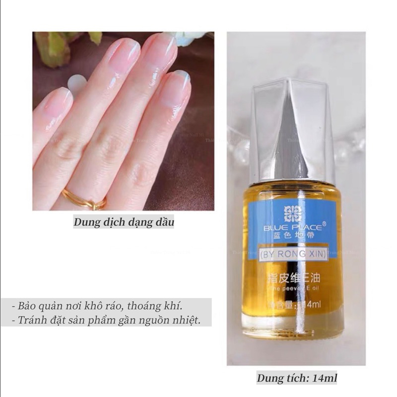 Dầu tháo móng up - móng giả - móng bột chuyên dụng BLUE PLACE chính hãng - dầu dưỡng viền móng