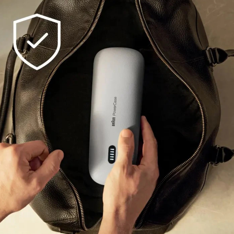 Hộp sạc máy cạo râu Braun PowerCase cho Series 9, 8, Series 9 Pro | Sạc dự phòng khi không có điện