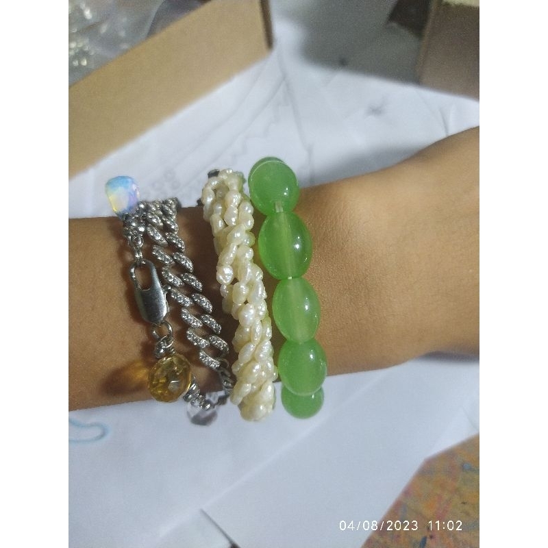 vòng tay đá xanh si Nhật