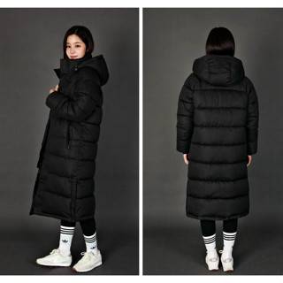 Áo khoác phao Hàn Quốc dáng dài unisex áo phao lông vũ Hàn Quốc xuất dư chuẩn xịn dày dặn siêu nhẹ chống nước cản gió