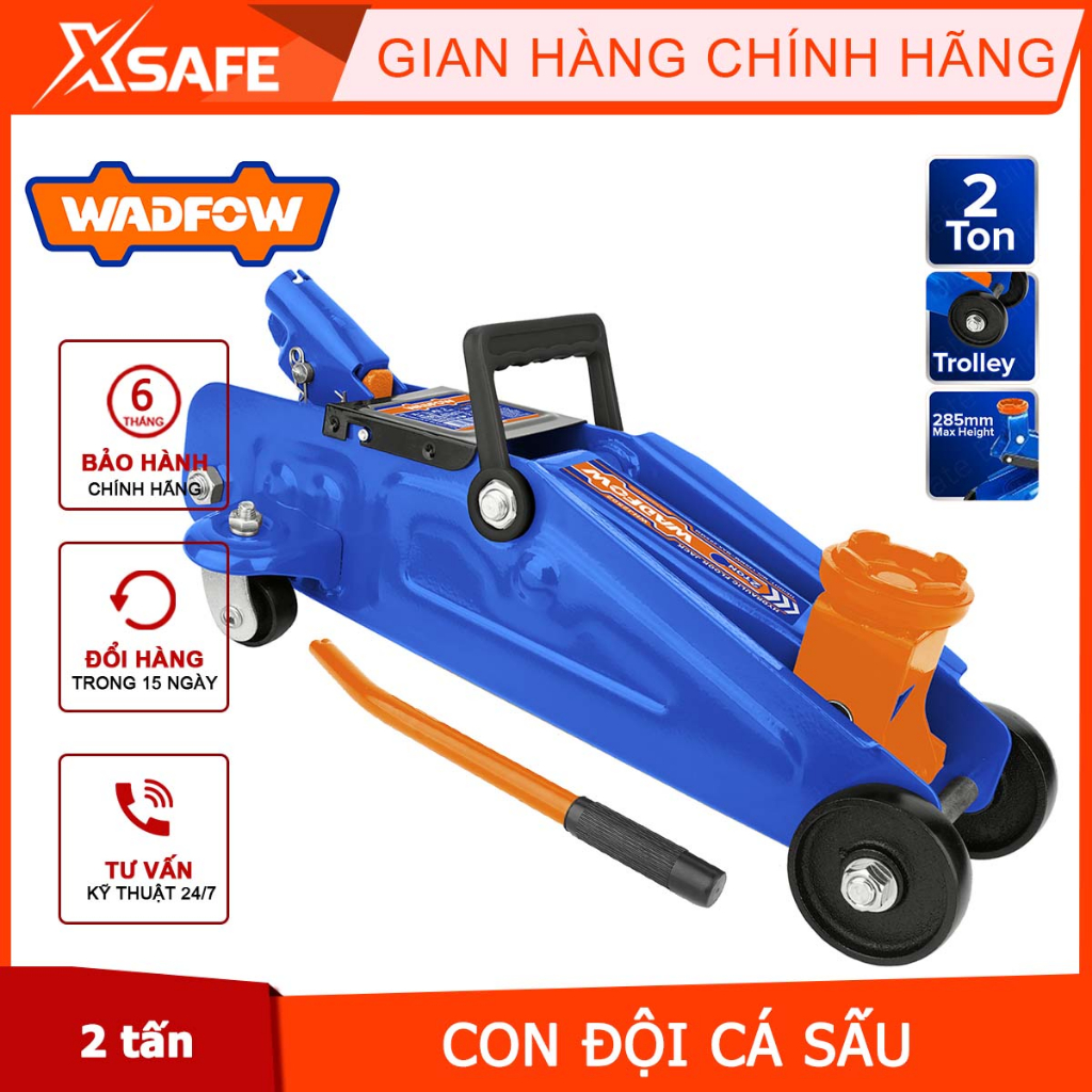 Con đội cá sấu WADFOW WHJ2502 kích cá sấu khả năng đội 2 tấn, chiều cao đội từ 140mm-285mm, nâng tải các loại ô tô
