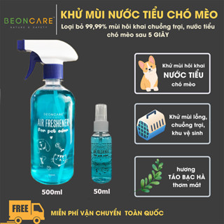 Chai Xịt khử mùi nước tiểu chó mèo, khử mùi hôi thú cưng, BeonCare, Sạch Ngứa– Công Nghệ Nano Silver