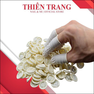 Găng ngón-bao đầu ngón tay nail- găng ngón cao su bảo vệ ngón khi làm móng nail , phun xăm