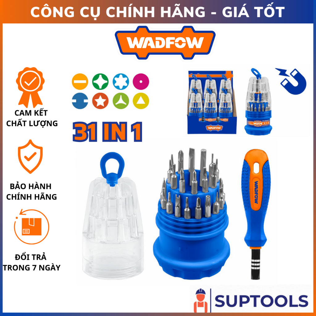 Bộ tua vít đa năng 31 trong 1 WADFOW WSS1J31 Tua vít cầm tay [Đồ nghề chính hãng]