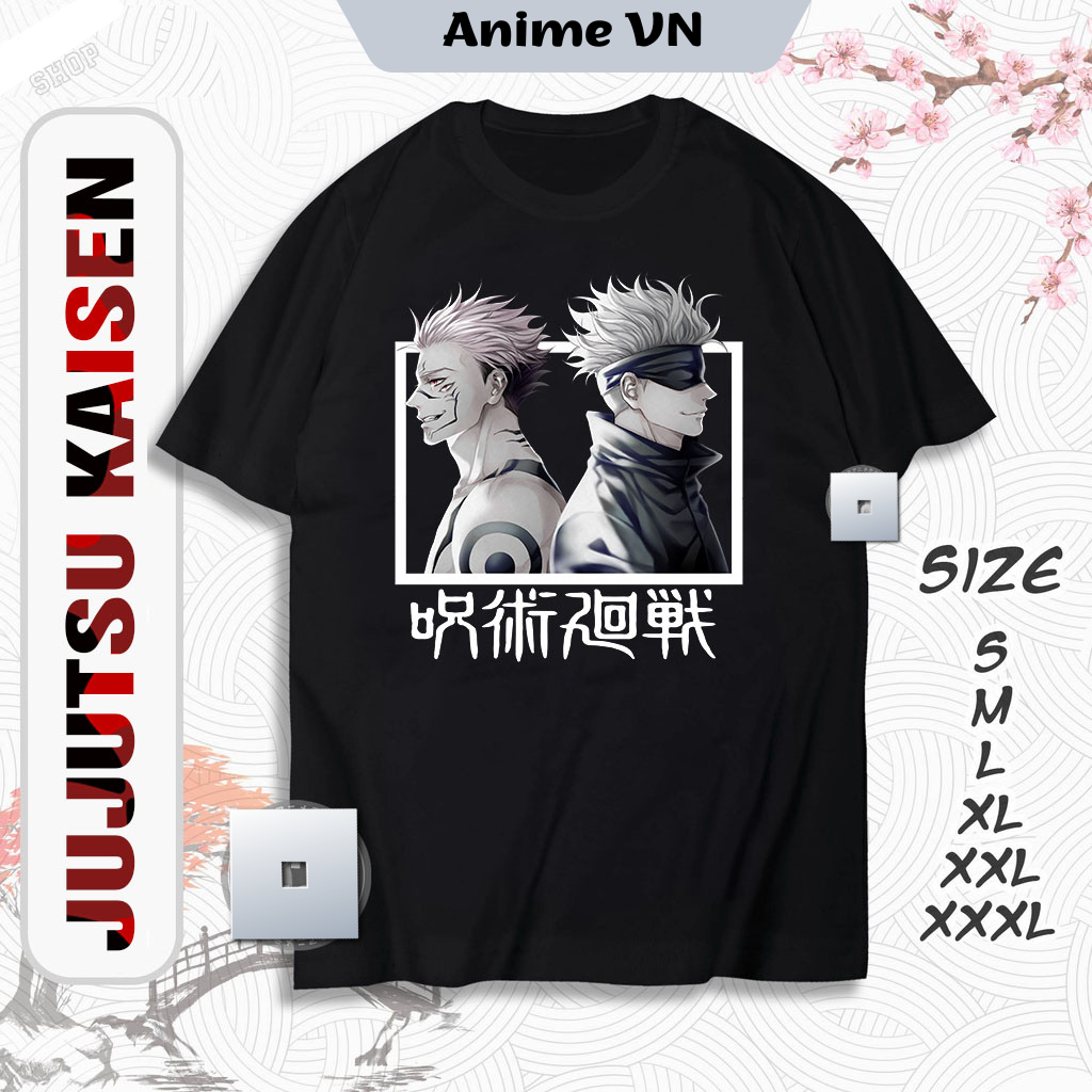 Áo thun Jujutsu Kaisen - BST Áo Anime in hình Gojo mới nhất cực ngầu, Áo thun chất thoáng mát co dãn