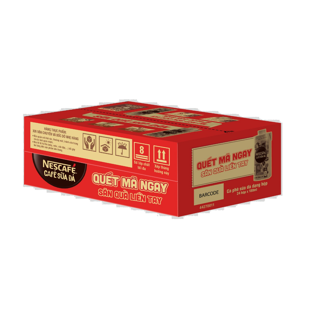 Thùng 24 hộp Nescafe cà phê sữa đá uống liền