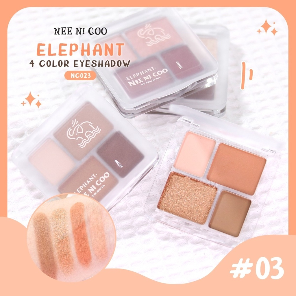 Phấn Mắt Nee Ni Coo Elephant Eyeshadow NC023 Màu Xinh Bám Lâu No.3