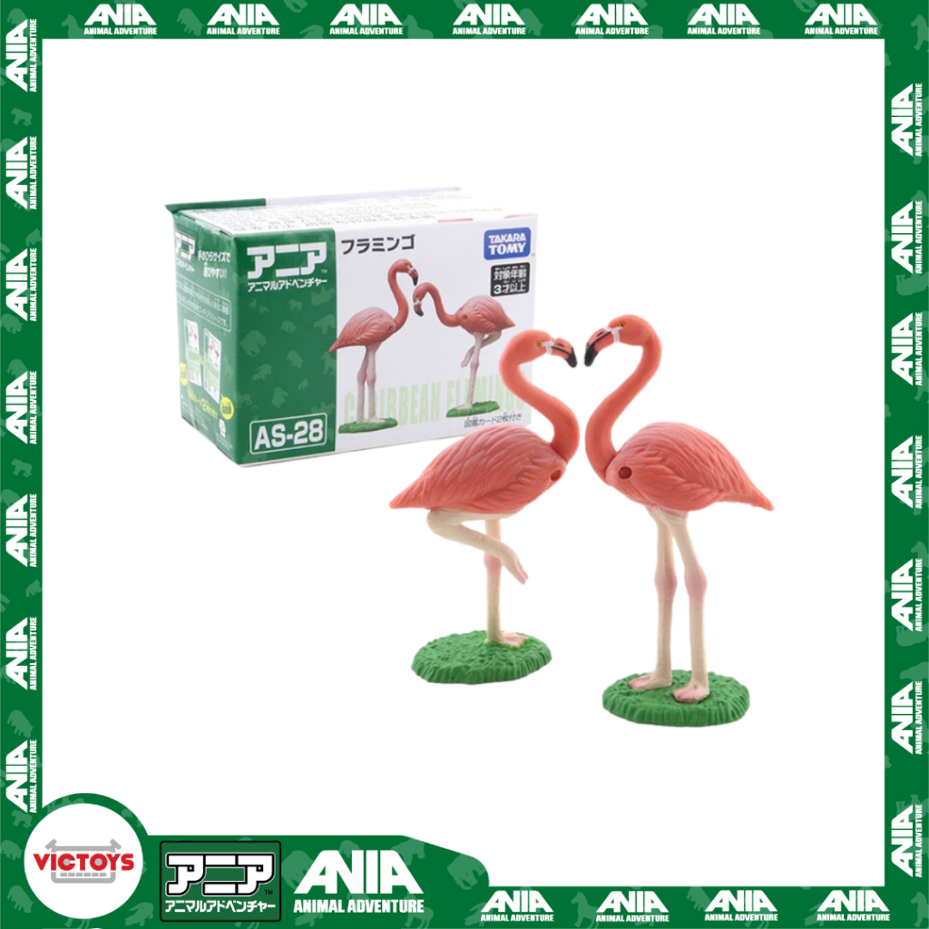 Mô hình Động vật ANIA AS-28 Flamingo 876205 Fullbox Chính Hãng Takara Tomy - Victoys