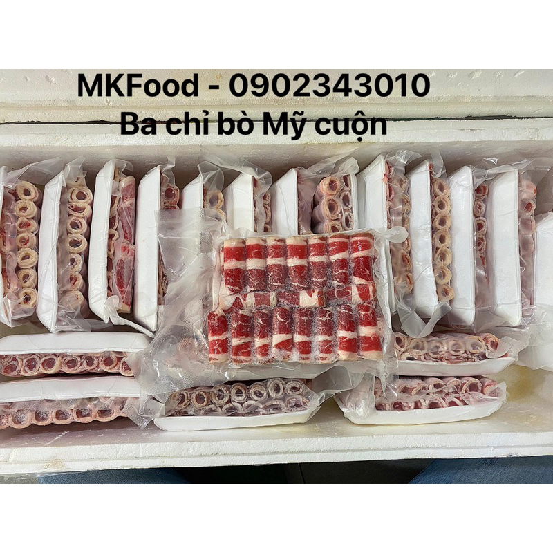 Ba chỉ bò Mỹ cuộn VIP