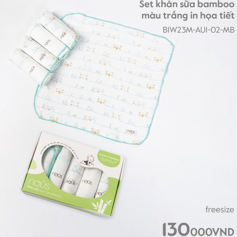 Khăn sữa sợi tre Bamboo Nous
