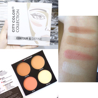 Bảng tạo khối và bắt sáng City Color Contour & Define 4 ô