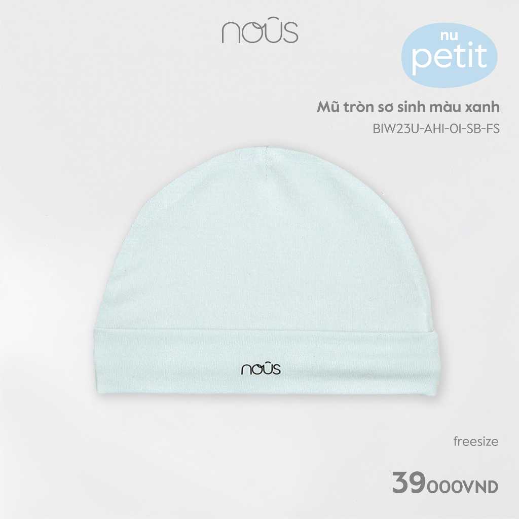 Mũ chỏm, tròn Nous cho bé trai, bé gái nhiều màu sắc chất mềm mại