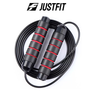 Dây nhảy có tạ JUSTFIT thể lực, giây nhảy dây giảm cân lõi thép cao cấp tập Gym tại nhà