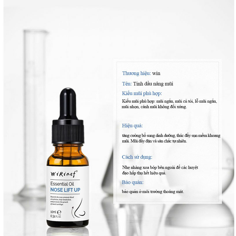 Serum cao mũi 10ml tinh dầu nâng mũi săn chắc định hình dáng mũi tăng chiều cao sống mũi