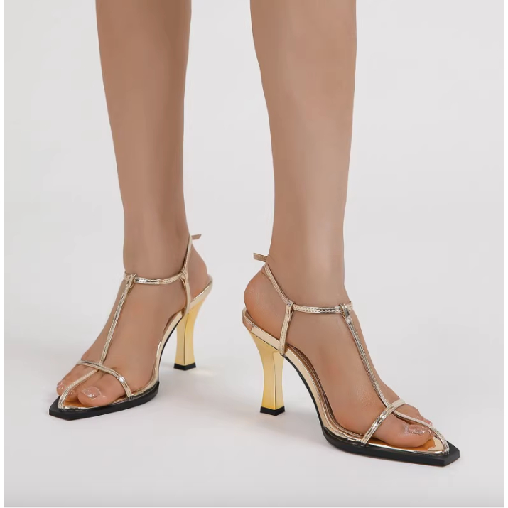 Sandals quai mảnh mũi nhọn ulzzang cao gót thời trang nữ mùa xuân 2023