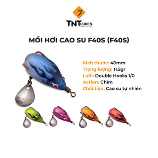  Mồi Câu Lure Nhái Hơi TNTLures Action Chìm F40S 4cm 11,5g 