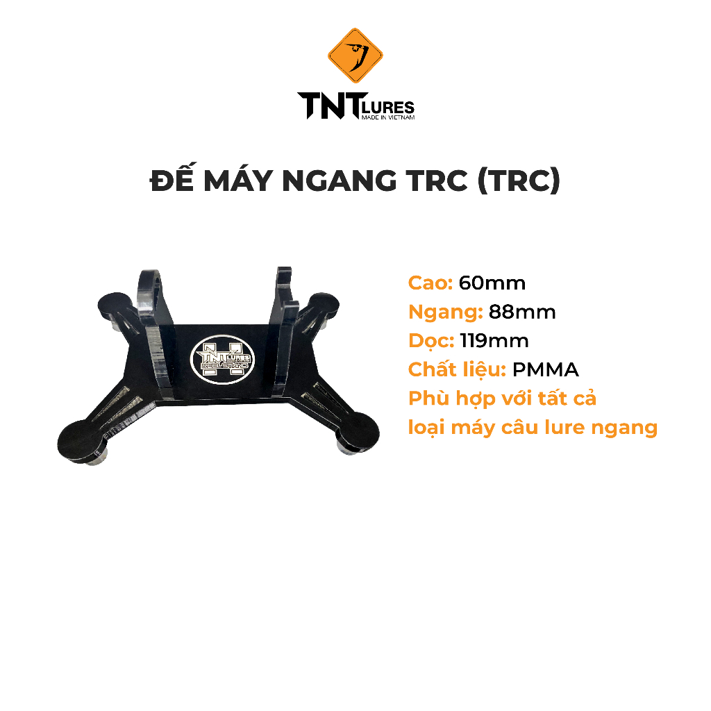 Giá Đỡ Máy Câu Ngang Reel Stand TNTLures TRC 6cmx8,8cmx11,9cm