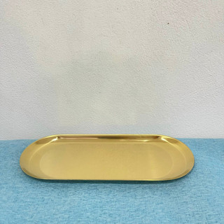 Khay ovan inox mạ vàng 9*23cm
