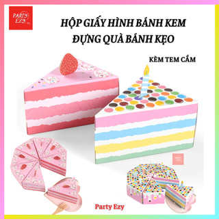 Hộp giấy hình bánh kem đựng quà bánh kẹo